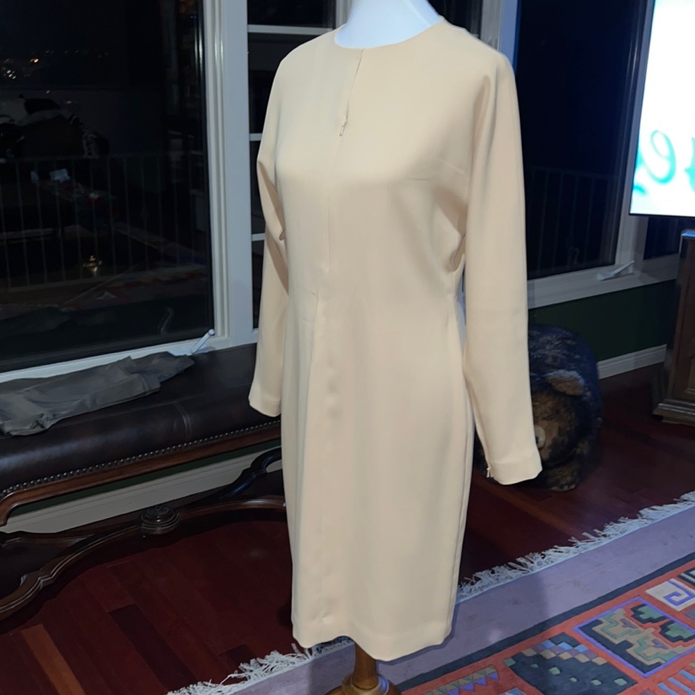 Neutral Yansi Fugel Elegant Dress
